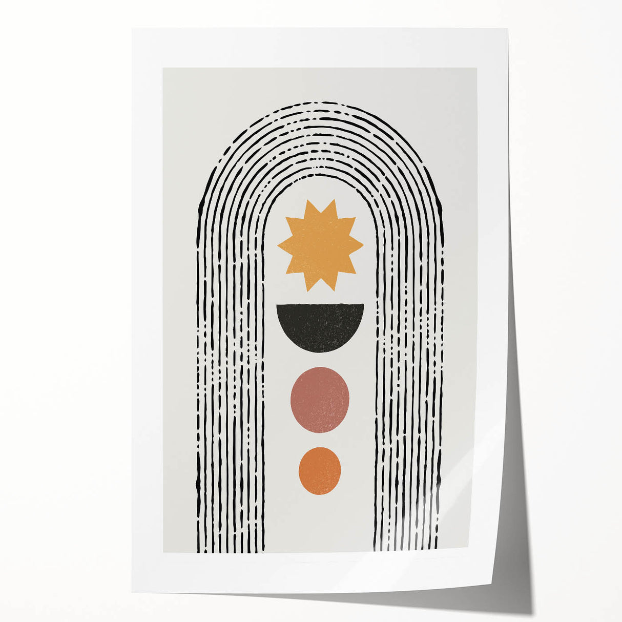 Bohemian Wall Art | Eclectic Boho Decor Canvas | Geometric Abstract Print