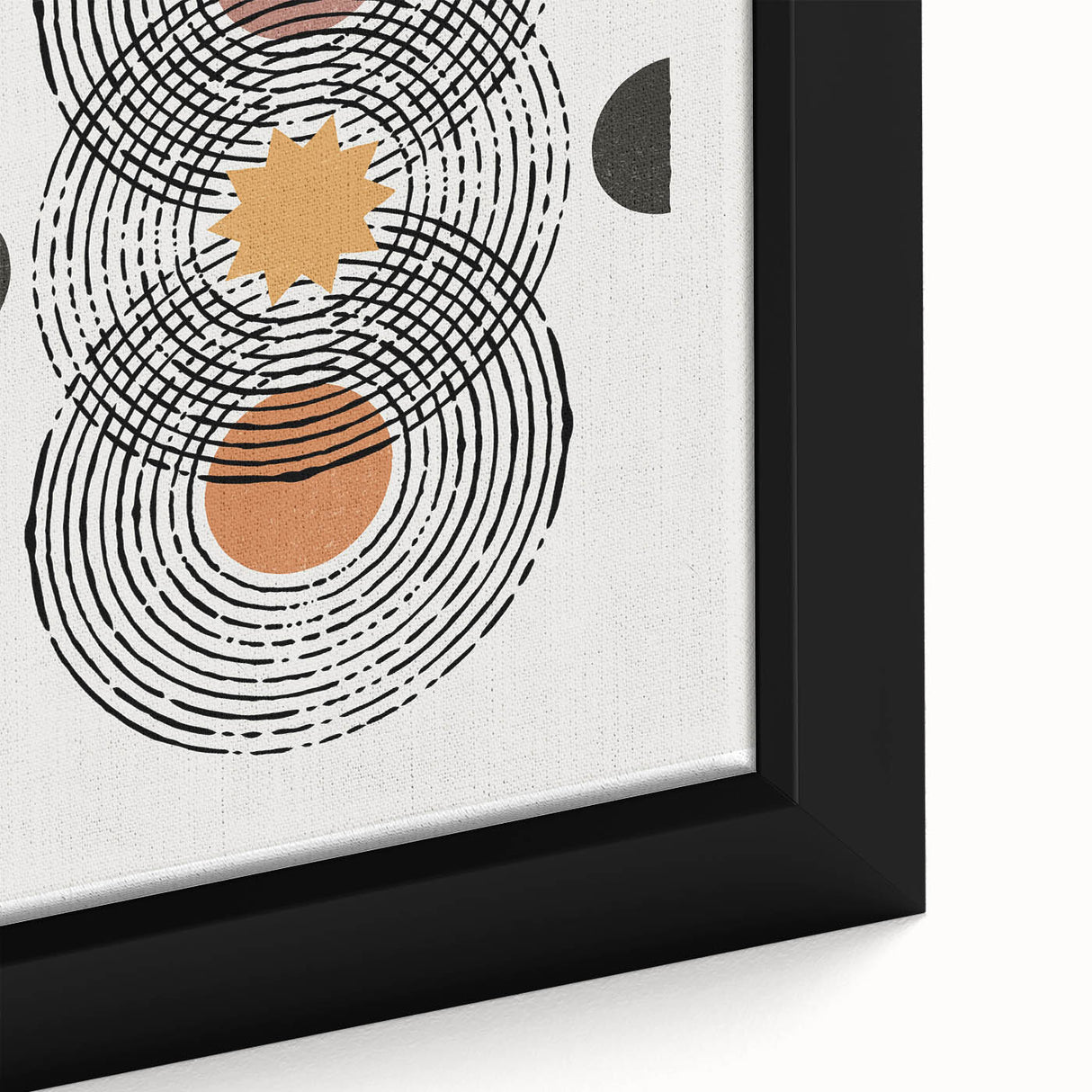 Bohemian Wall Art | Geometric Boho Decor Canvas | Modern Abstract Print