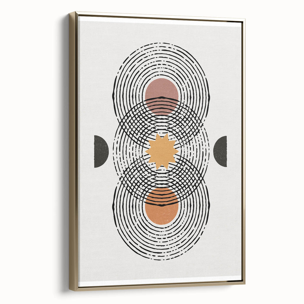 Bohemian Wall Art | Geometric Boho Decor Canvas | Modern Abstract Print
