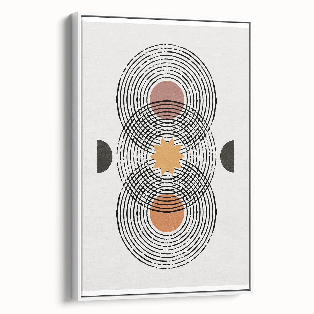 Bohemian Wall Art | Geometric Boho Decor Canvas | Modern Abstract Print