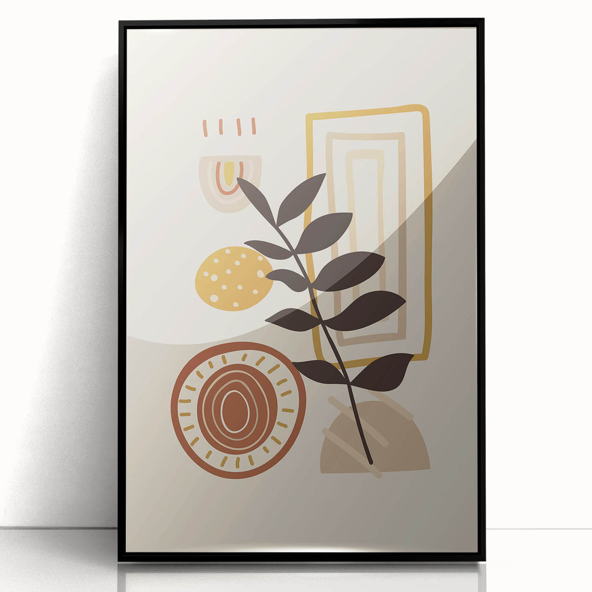 Bohemian Wall Art | Modern Eclectic Print | Boho Chic Abstract Canvas