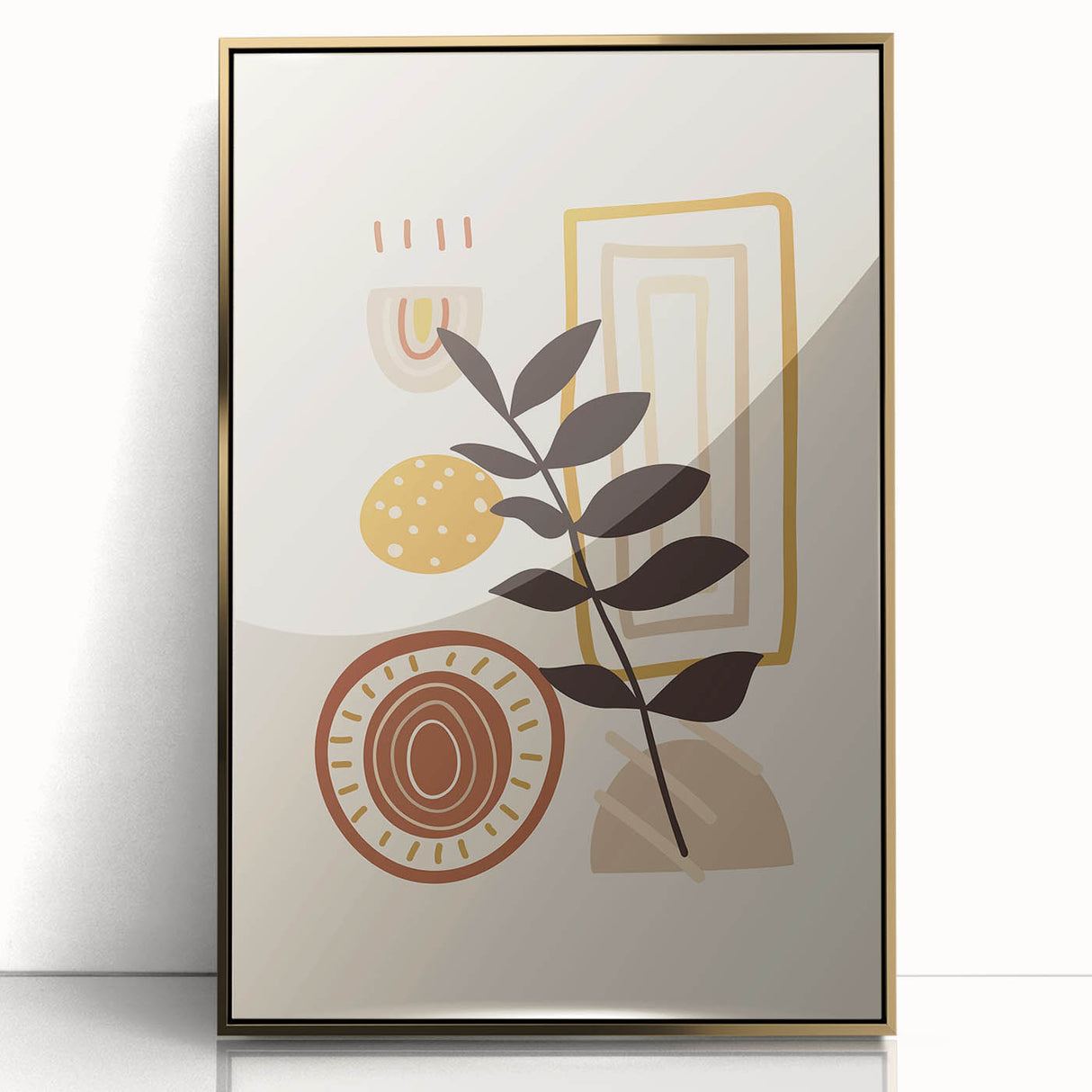 Bohemian Wall Art | Modern Eclectic Print | Boho Chic Abstract Canvas
