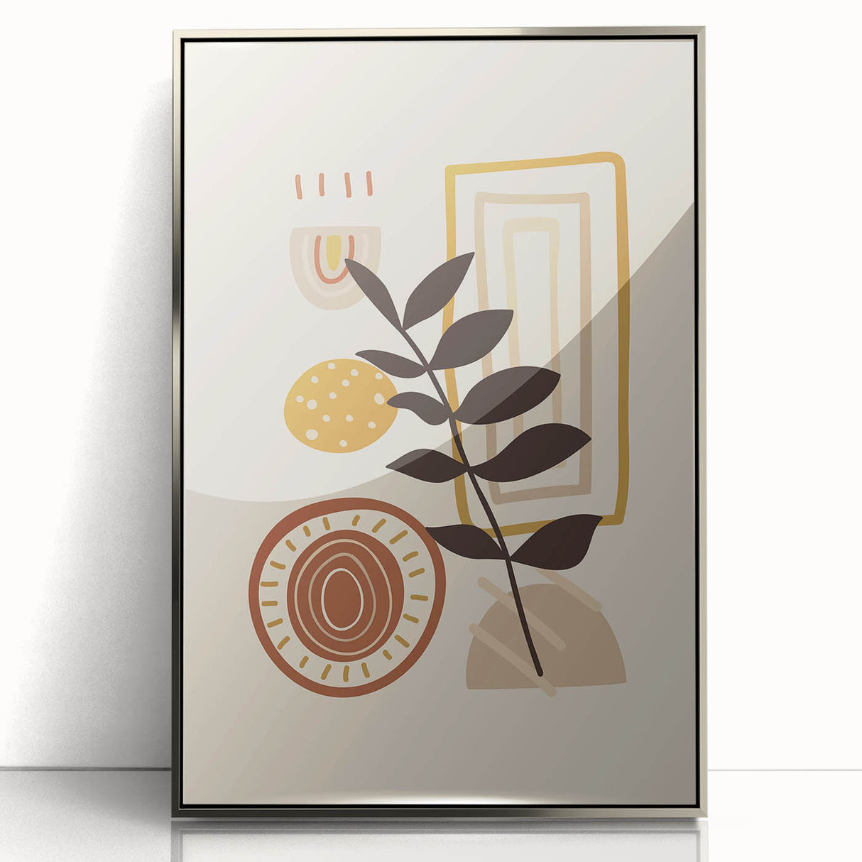 Bohemian Wall Art | Modern Eclectic Print | Boho Chic Abstract Canvas