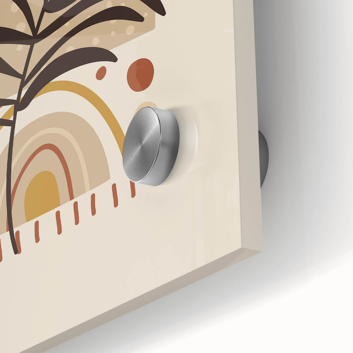 Bohemian Wall Art | Eclectic Sun and Plant Print | Boho Chic Decor