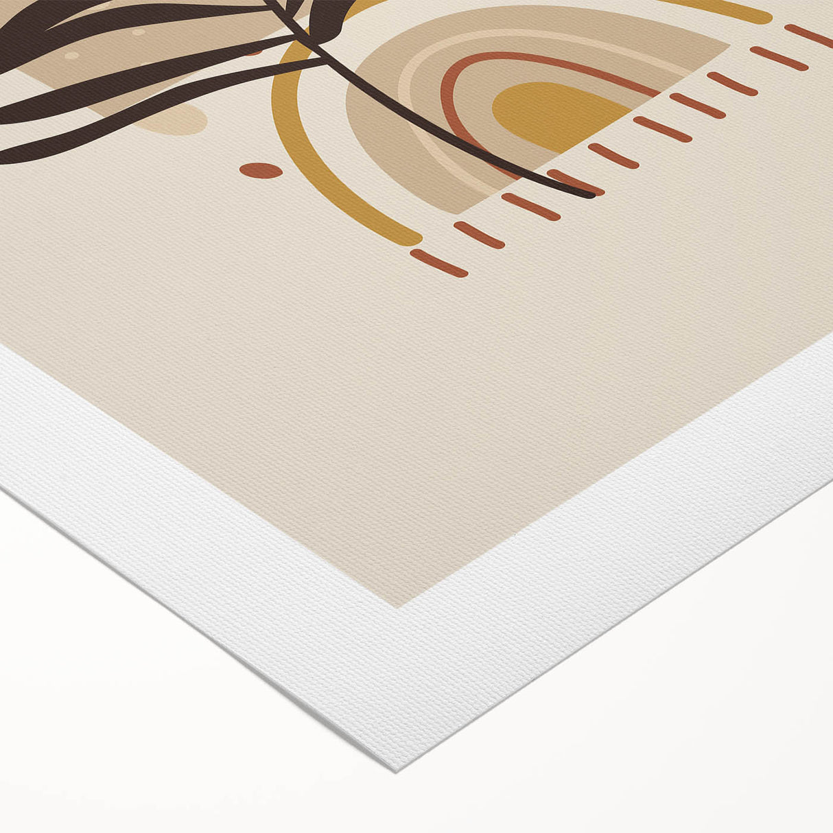 Bohemian Wall Art | Eclectic Sun and Plant Print | Boho Chic Decor