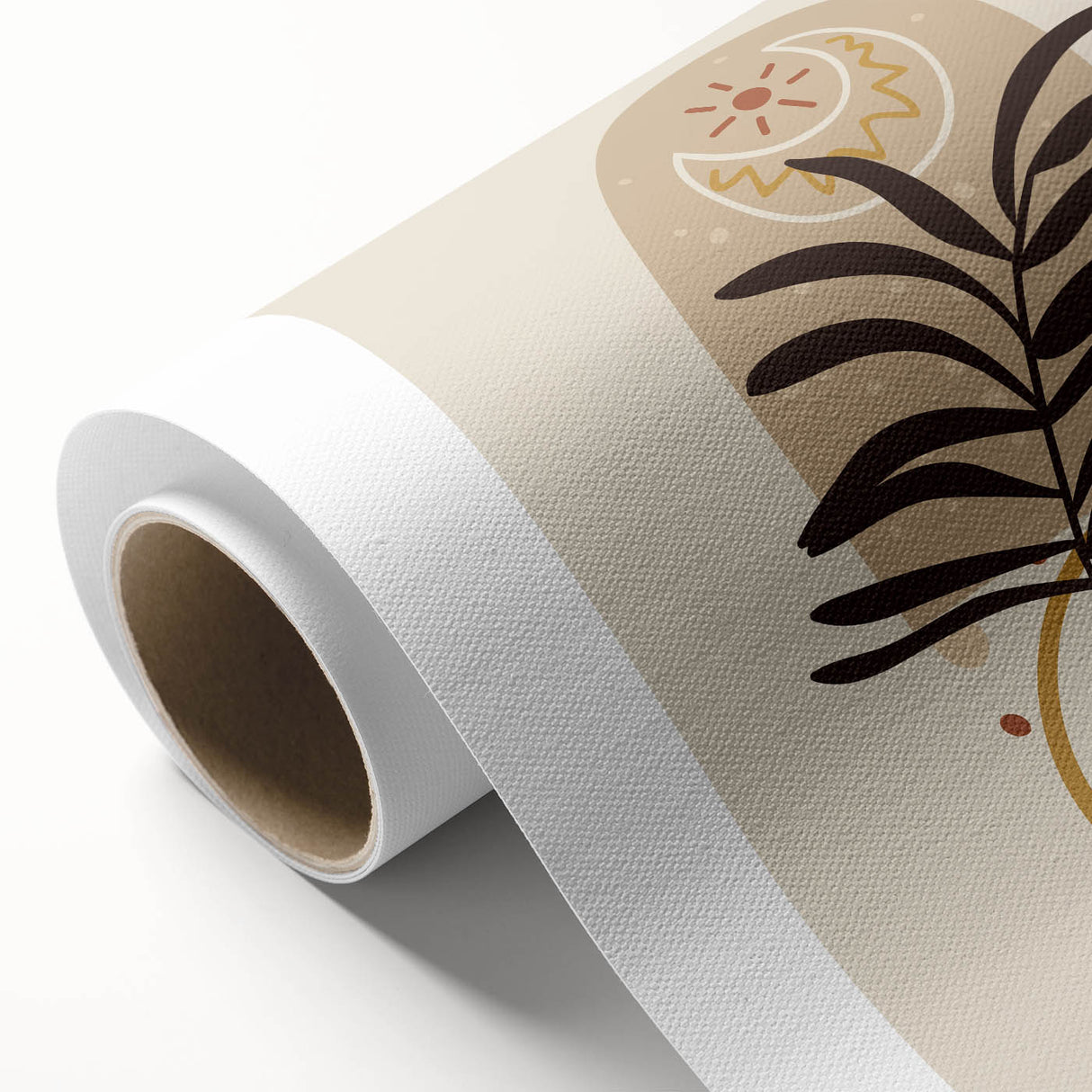 Bohemian Wall Art | Eclectic Sun and Plant Print | Boho Chic Decor