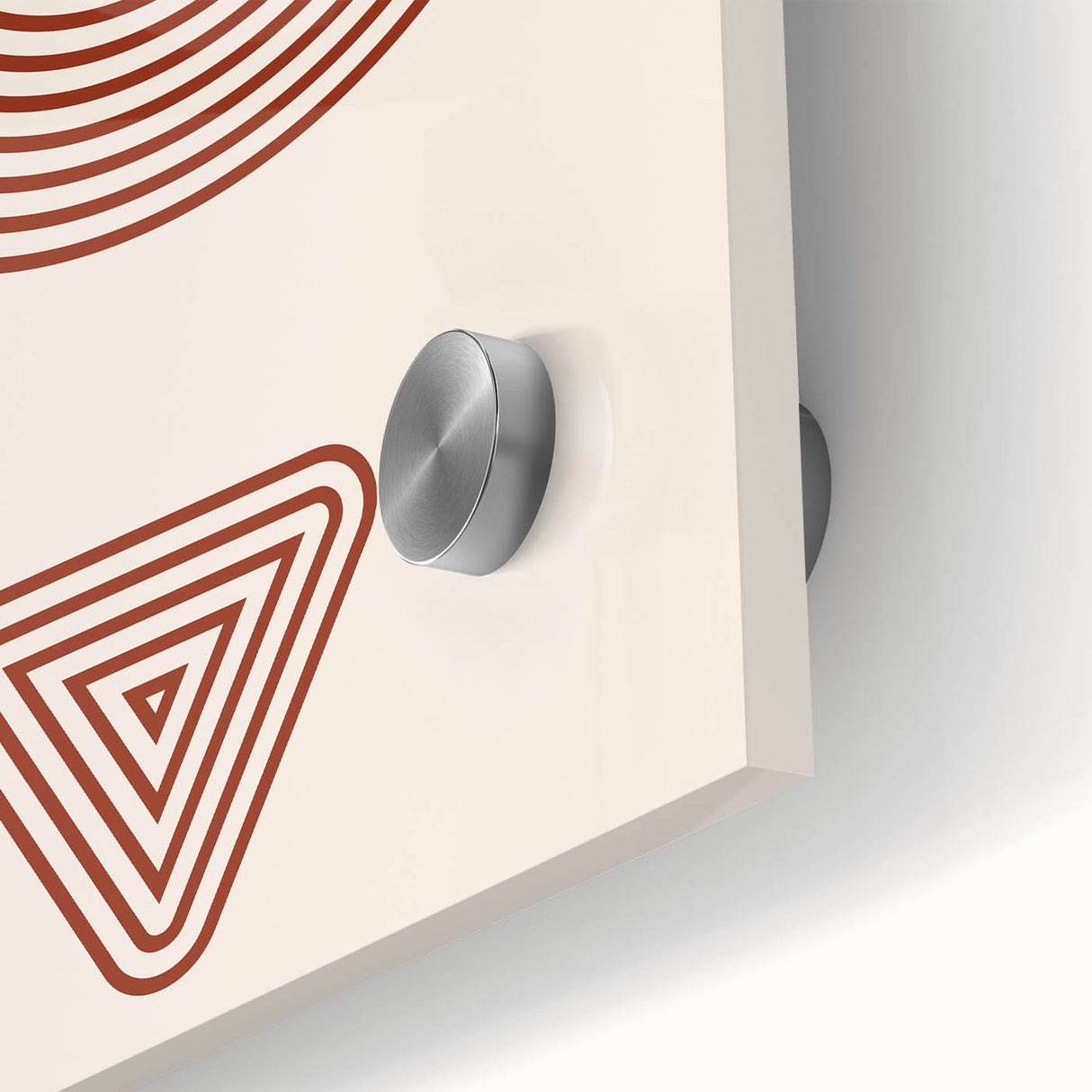 Bohemian Wall Art - Eclectic Rust Geometric Boho Decor Canvas Print