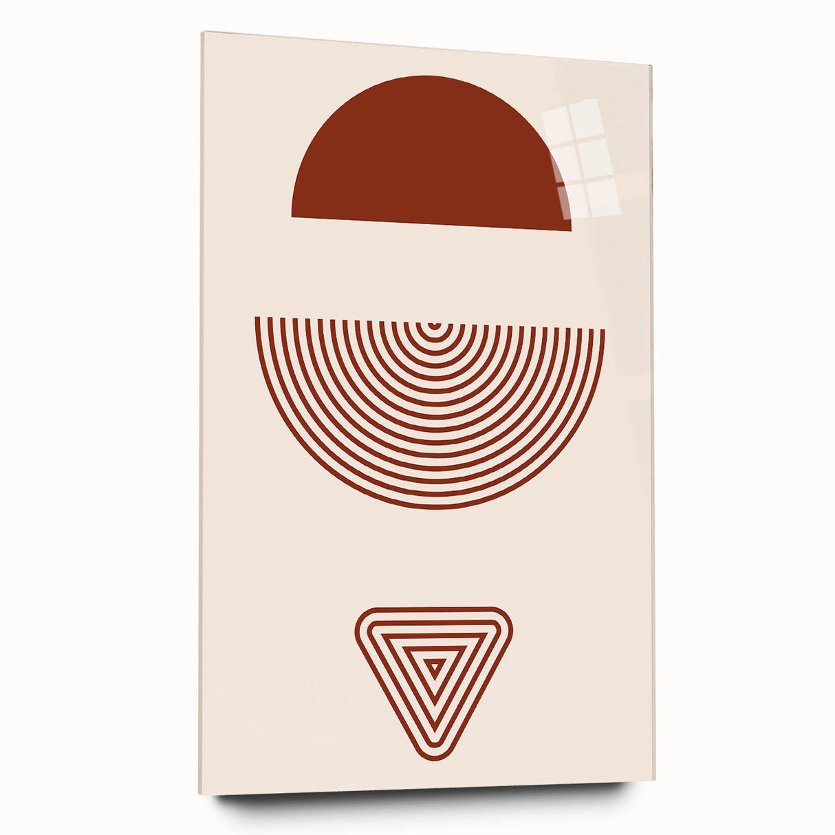 Bohemian Wall Art - Eclectic Rust Geometric Boho Decor Canvas Print