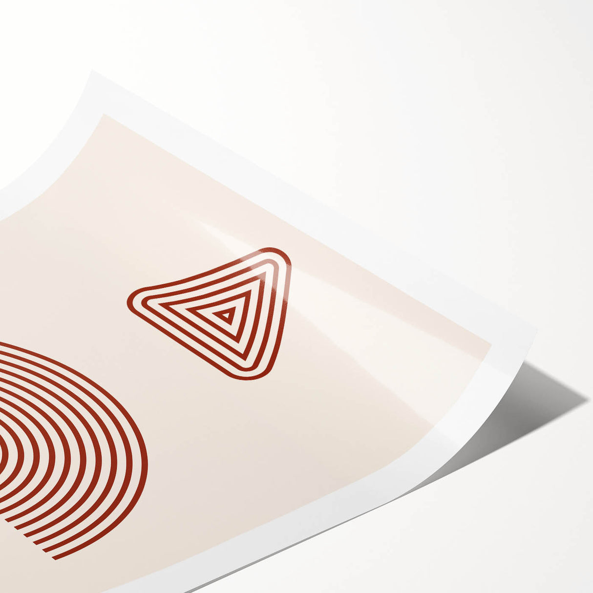 Bohemian Wall Art - Eclectic Rust Geometric Boho Decor Canvas Print