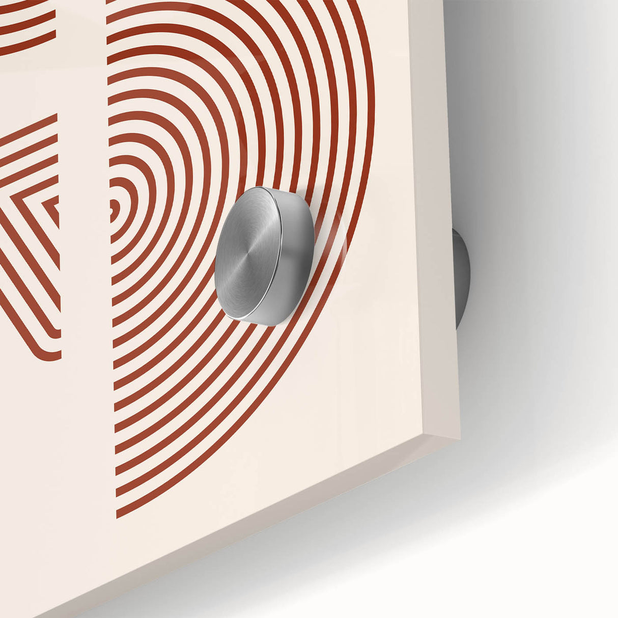 Bohemian Wall Art - Eclectic Rust Geometric Boho Canvas for Interiors