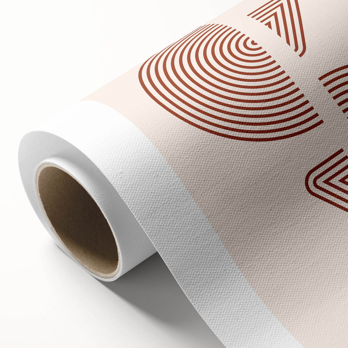 Bohemian Wall Art - Eclectic Rust Geometric Boho Canvas for Interiors