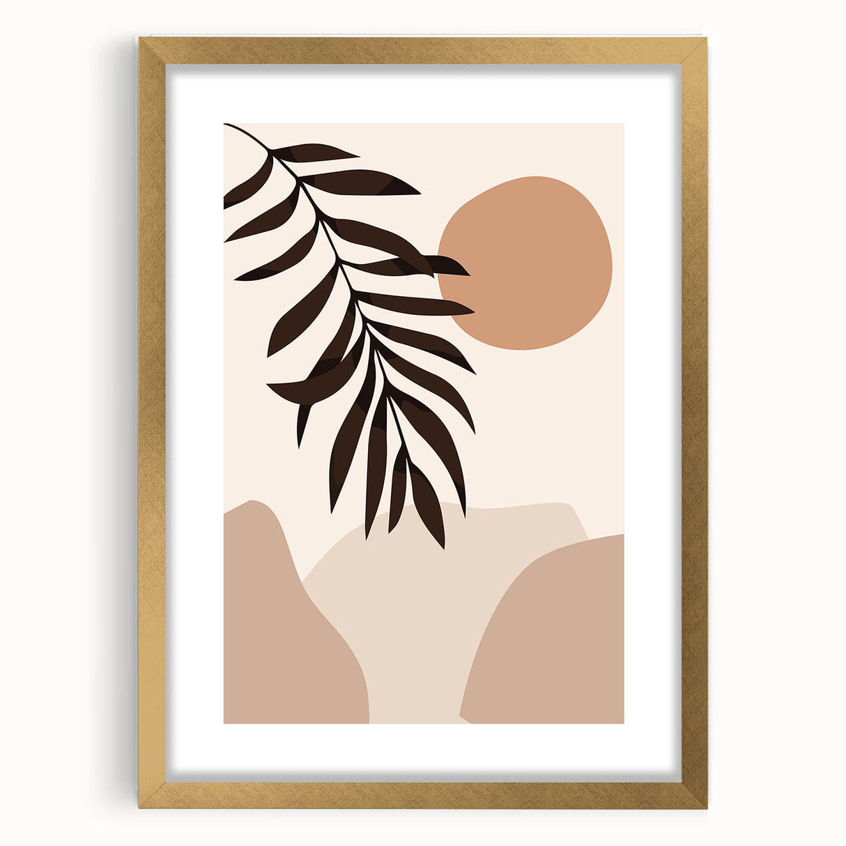 Bohemian Wall Art - Minimalist Nature-Inspired Boho Canvas Decor