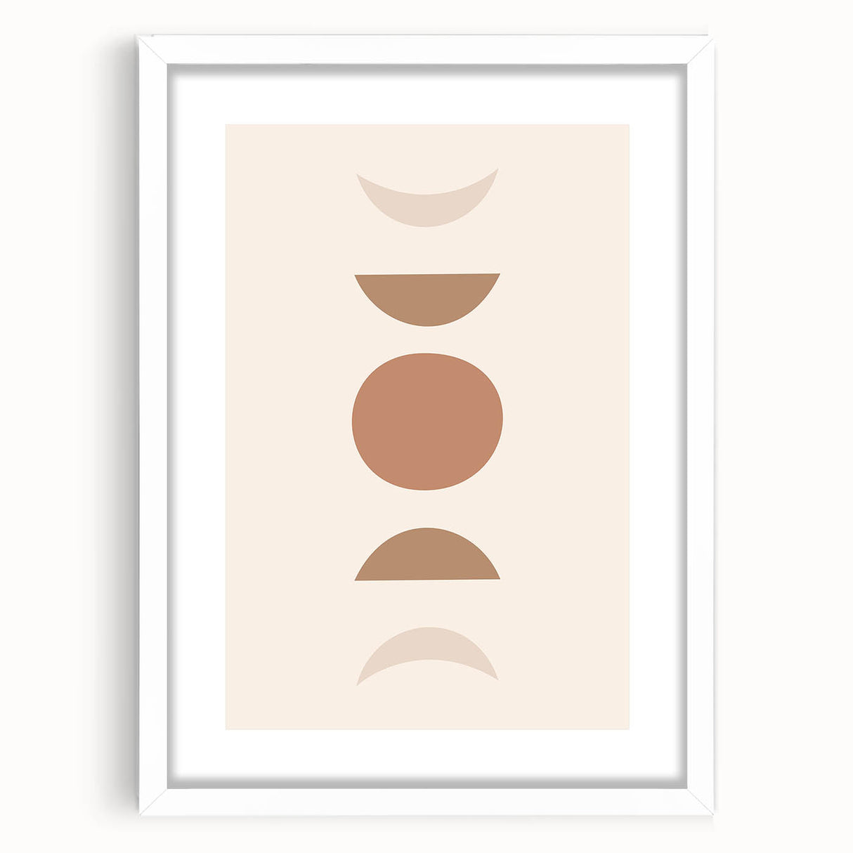 Boho Decor Canvas - Earthy Minimalist Geometric Bohemian Wall Art