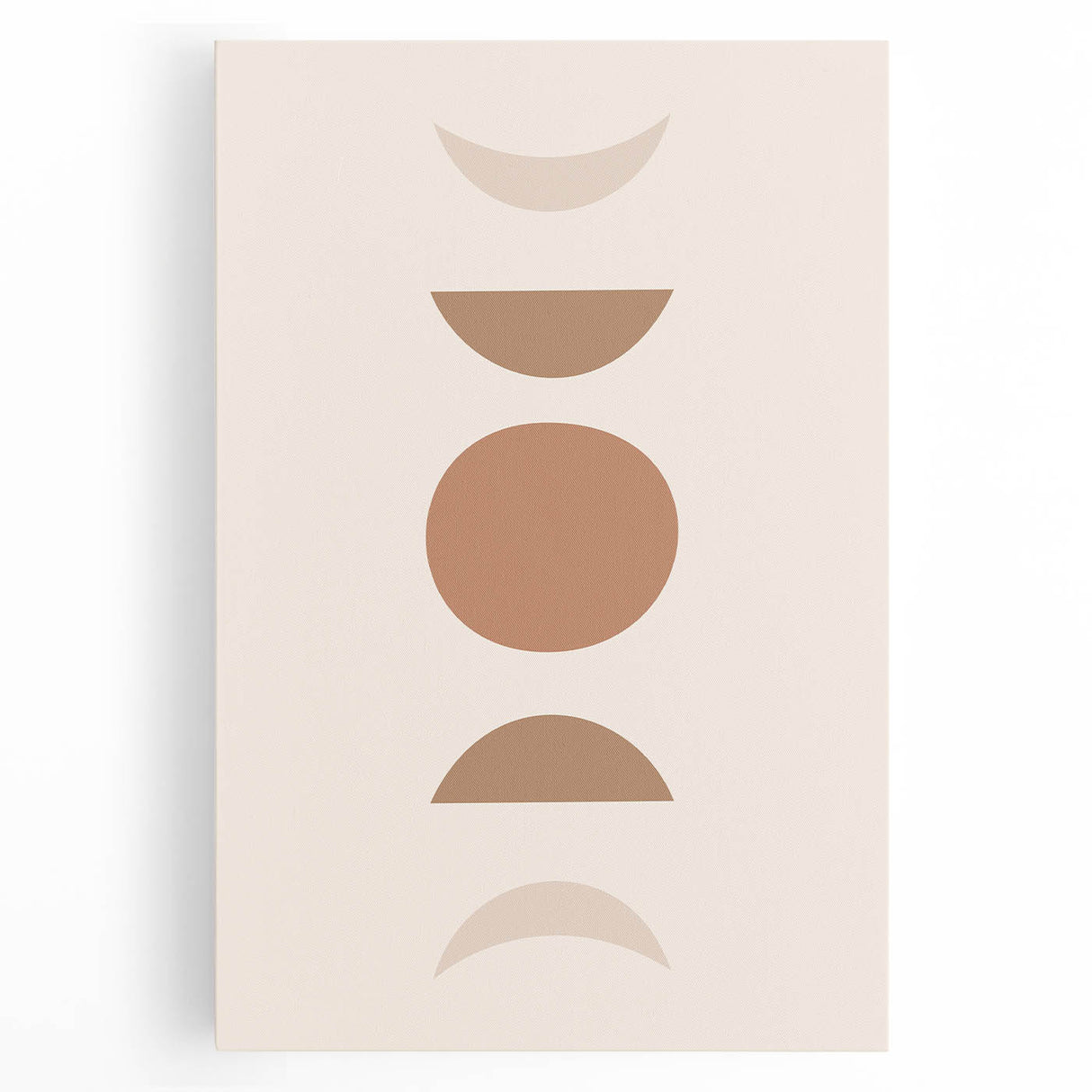 Boho Decor Canvas - Earthy Minimalist Geometric Bohemian Wall Art