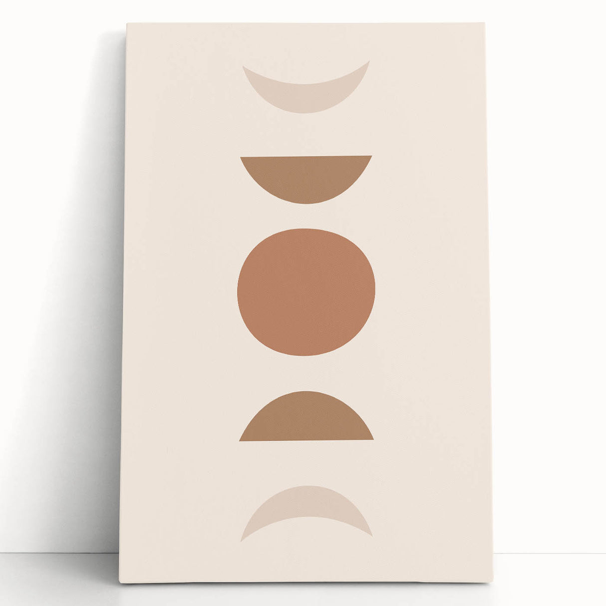 Boho Decor Canvas - Earthy Minimalist Geometric Bohemian Wall Art