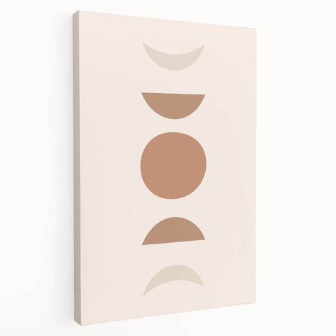 Boho Decor Canvas - Earthy Minimalist Geometric Bohemian Wall Art