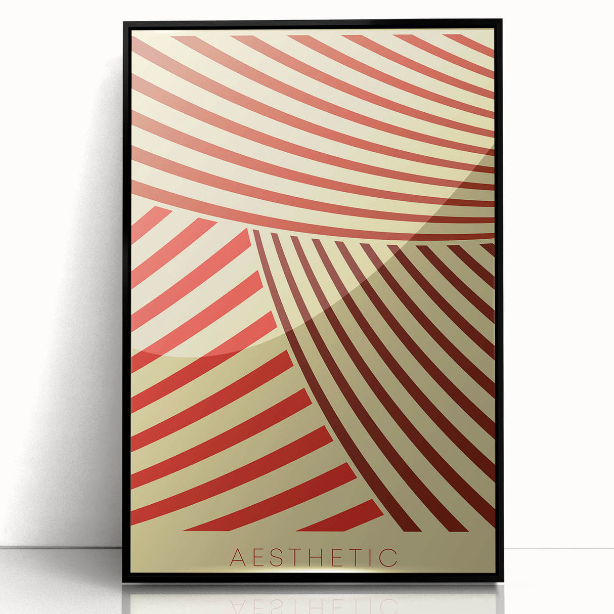 Bohemian Wall Art - Aesthetic Boho Decor Canvas with Eclectic Stripes