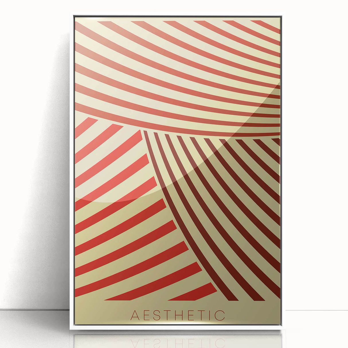Bohemian Wall Art - Aesthetic Boho Decor Canvas with Eclectic Stripes