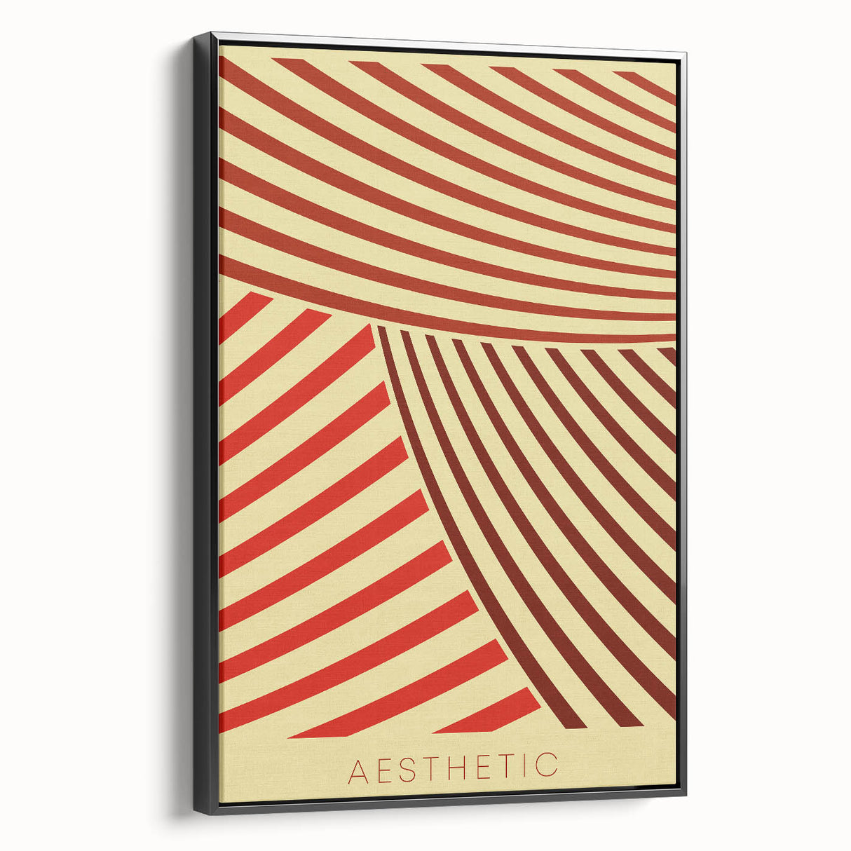 Bohemian Wall Art - Aesthetic Boho Decor Canvas with Eclectic Stripes