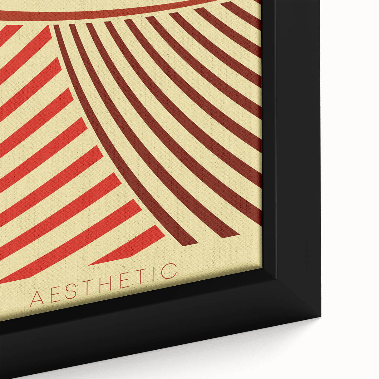 Bohemian Wall Art - Aesthetic Boho Decor Canvas with Eclectic Stripes