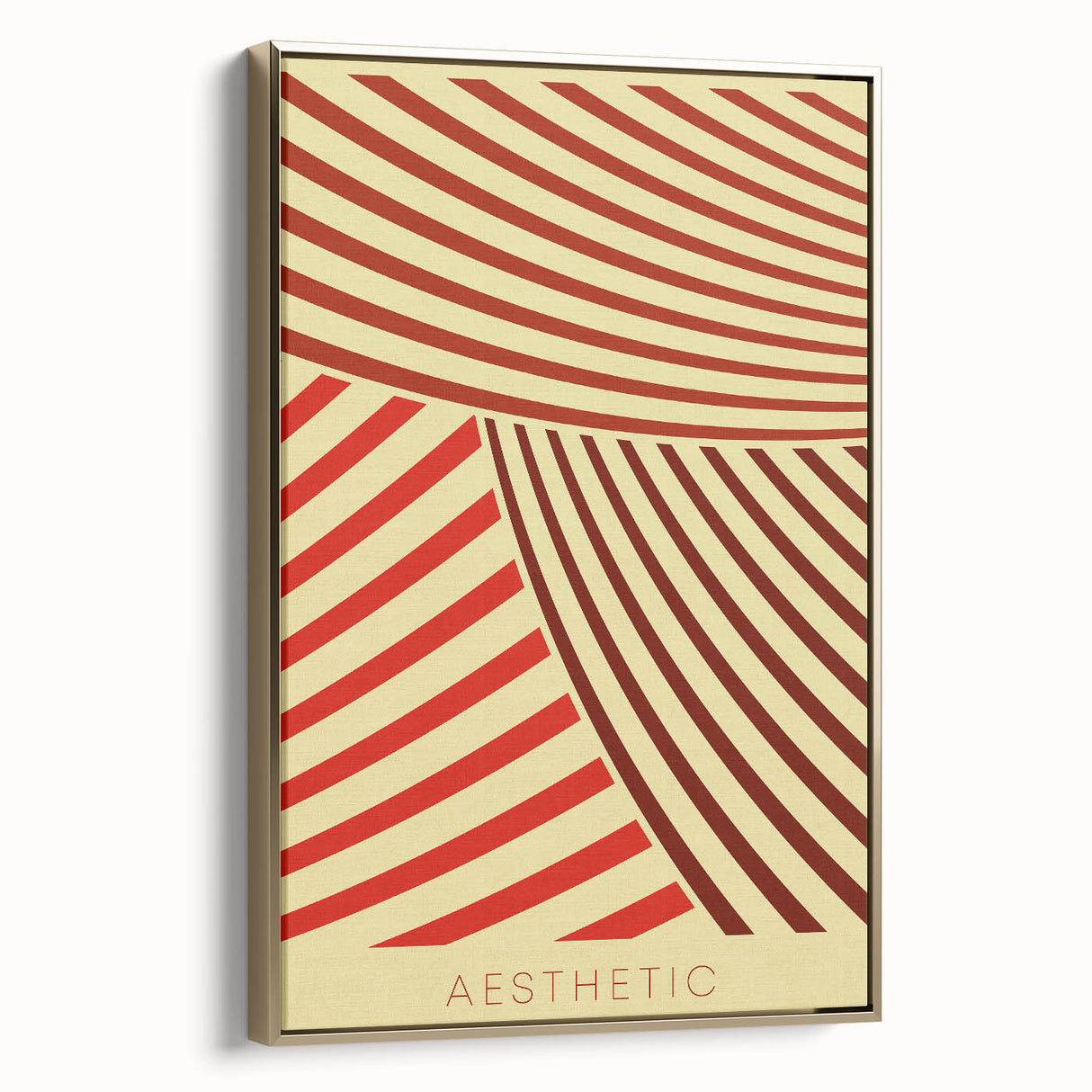Bohemian Wall Art - Aesthetic Boho Decor Canvas with Eclectic Stripes
