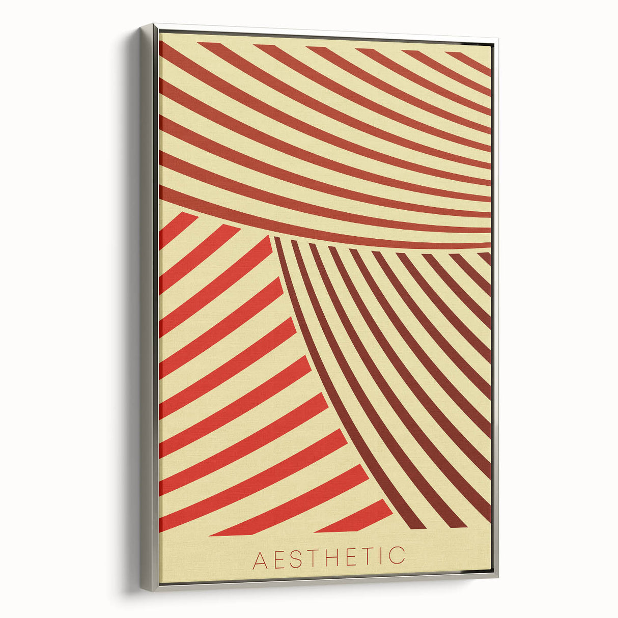 Bohemian Wall Art - Aesthetic Boho Decor Canvas with Eclectic Stripes
