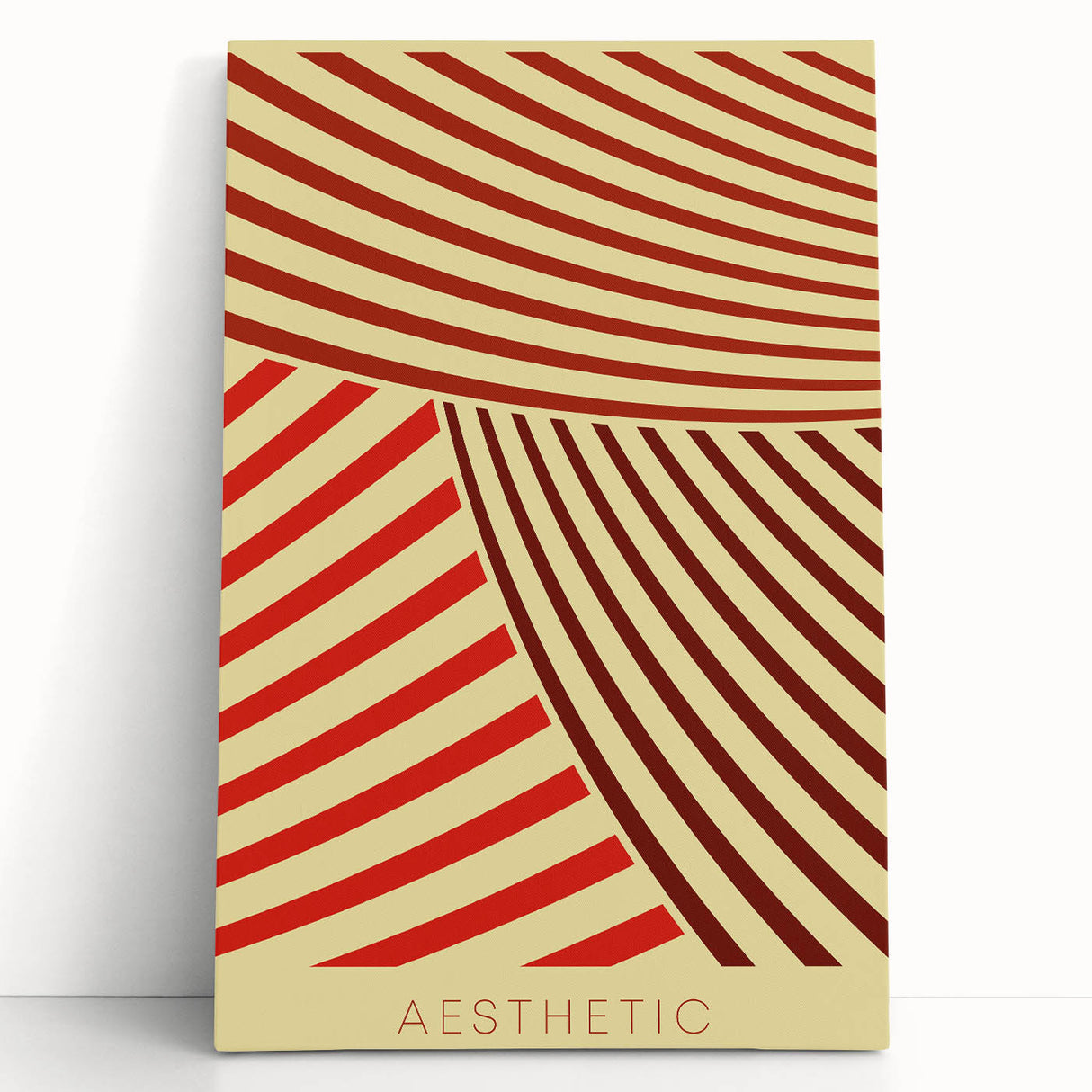 Bohemian Wall Art - Aesthetic Boho Decor Canvas with Eclectic Stripes