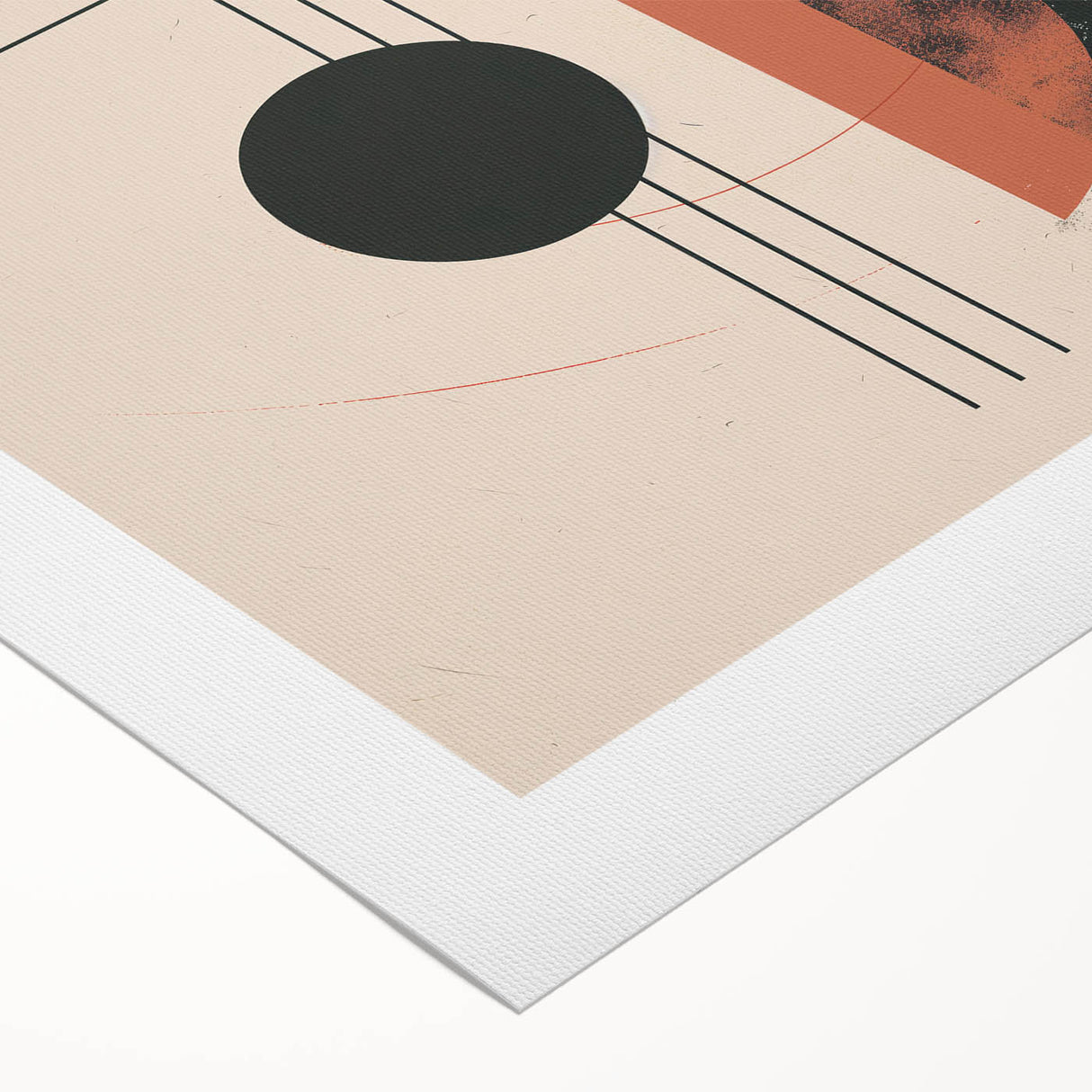 Abstract Bohemian Wall Art - Geometric Boho Decor Canvas with Earthy Tones