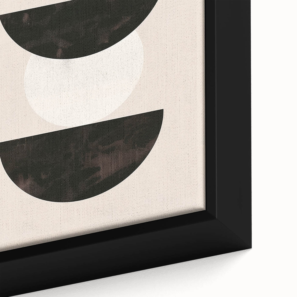 Minimalist Bohemian Wall Art - Geometric Boho Decor Canvas with Earthy Tones