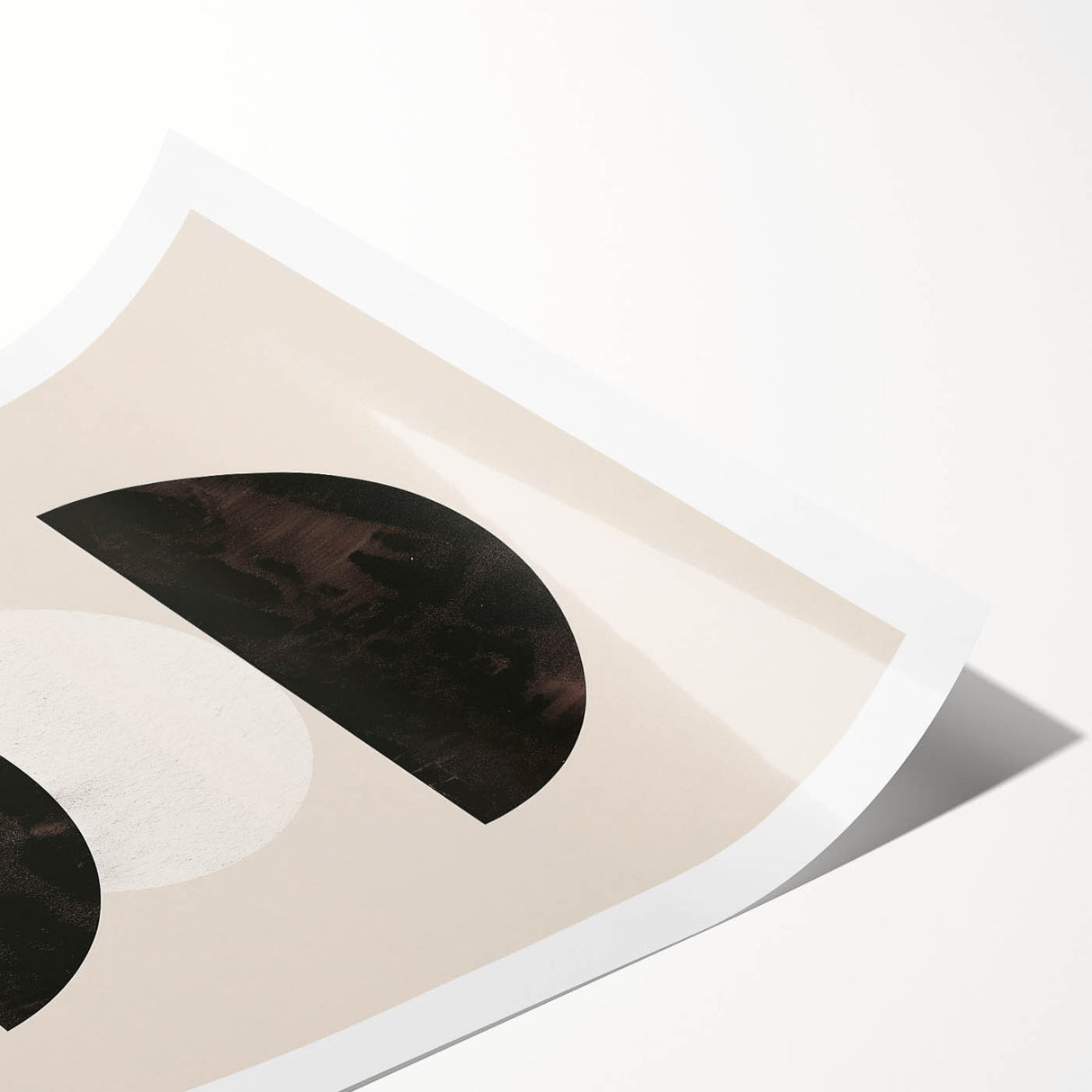 Minimalist Bohemian Wall Art - Geometric Boho Decor Canvas with Earthy Tones