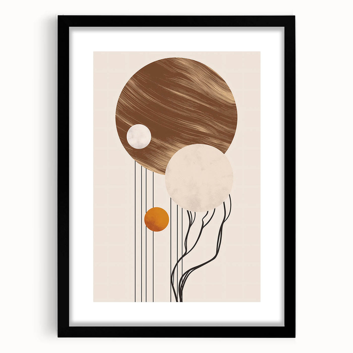 Artistic Bohemian Wall Art | Eclectic Boho Decor Canvas for Chic Interiors