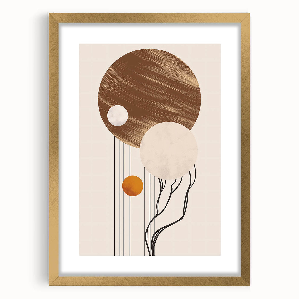 Artistic Bohemian Wall Art | Eclectic Boho Decor Canvas for Chic Interiors