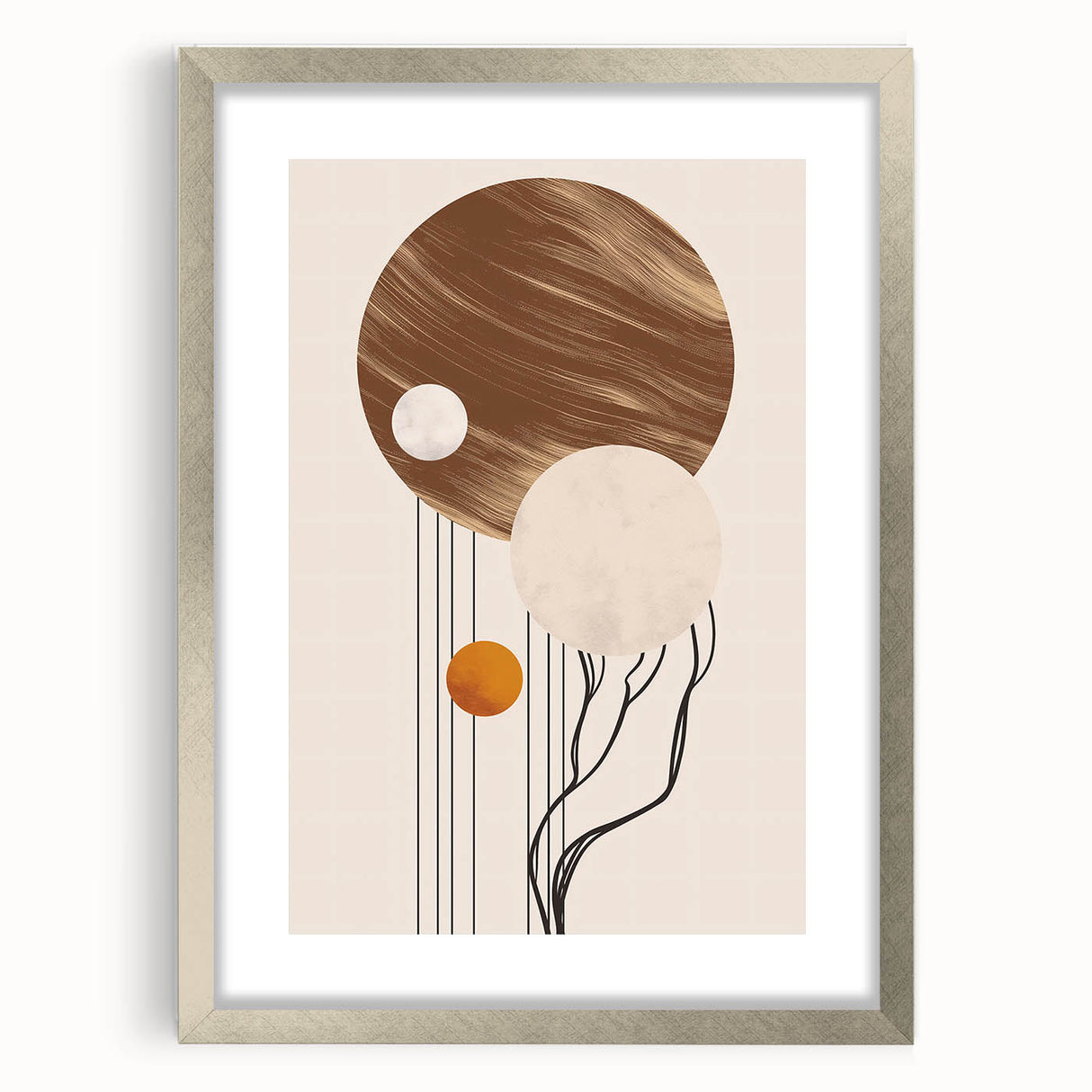 Artistic Bohemian Wall Art | Eclectic Boho Decor Canvas for Chic Interiors