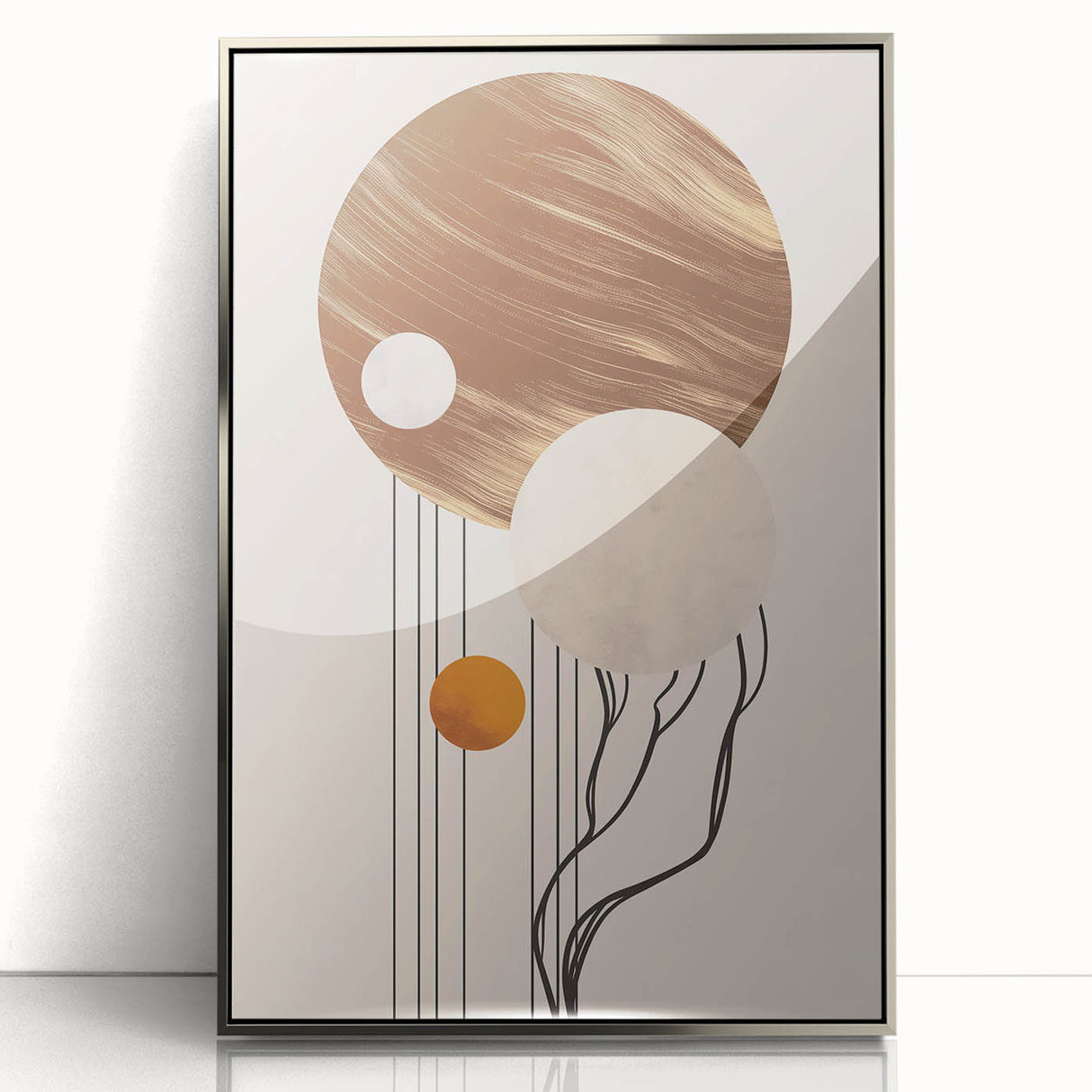 Artistic Bohemian Wall Art | Eclectic Boho Decor Canvas for Chic Interiors