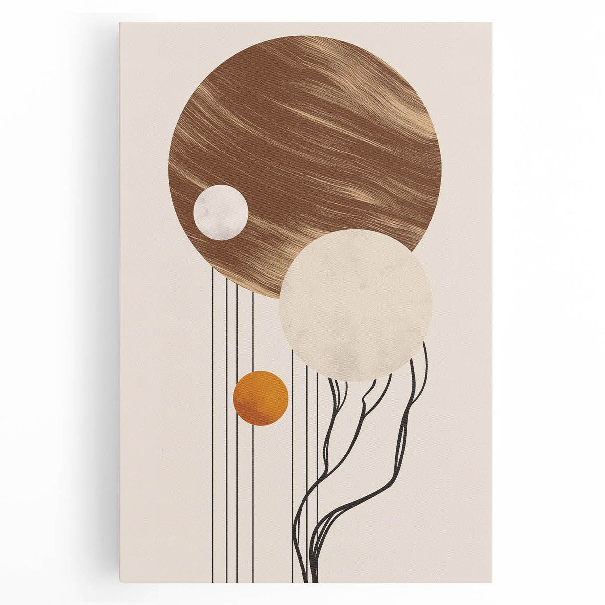 Artistic Bohemian Wall Art | Eclectic Boho Decor Canvas for Chic Interiors