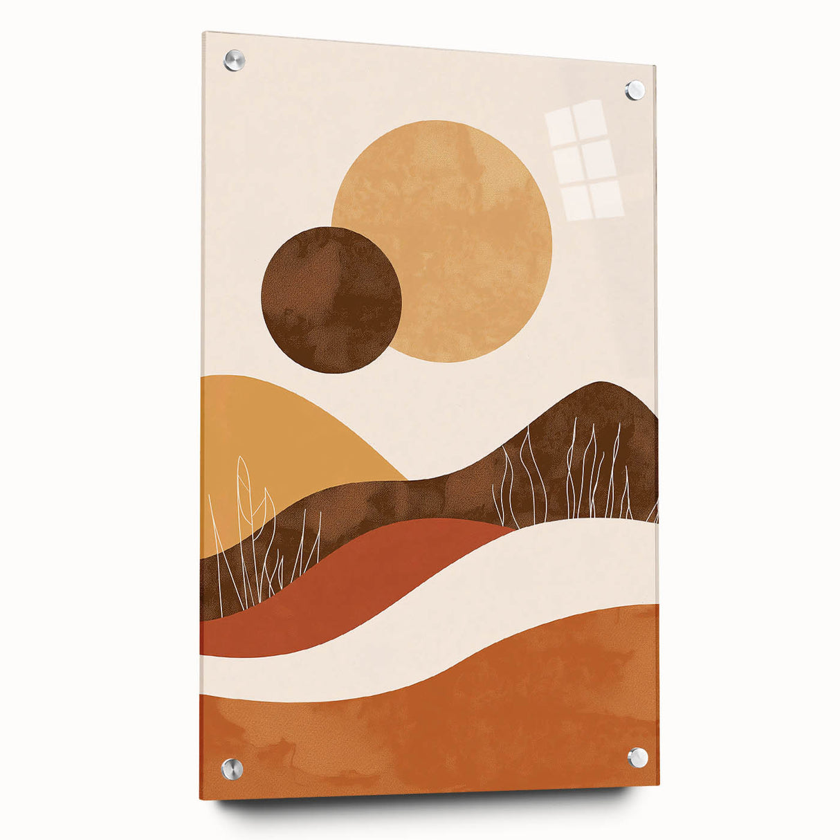 Eclectic Bohemian Wall Art | Artistic Boho Decor Canvas for Warm Interiors