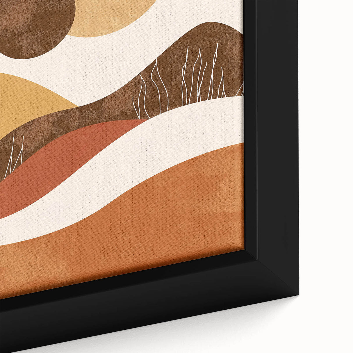 Eclectic Bohemian Wall Art | Artistic Boho Decor Canvas for Warm Interiors