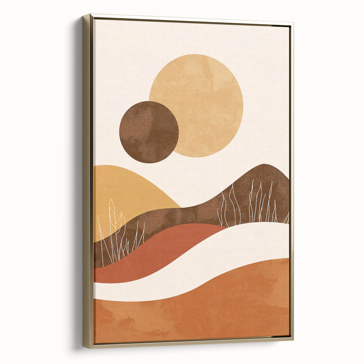 Eclectic Bohemian Wall Art | Artistic Boho Decor Canvas for Warm Interiors