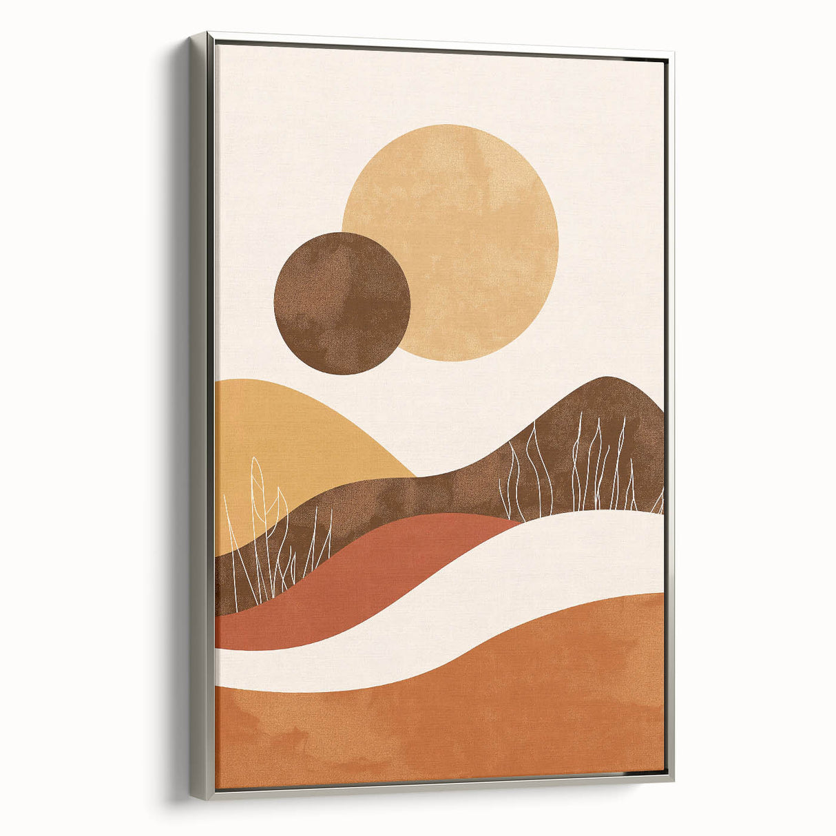 Eclectic Bohemian Wall Art | Artistic Boho Decor Canvas for Warm Interiors