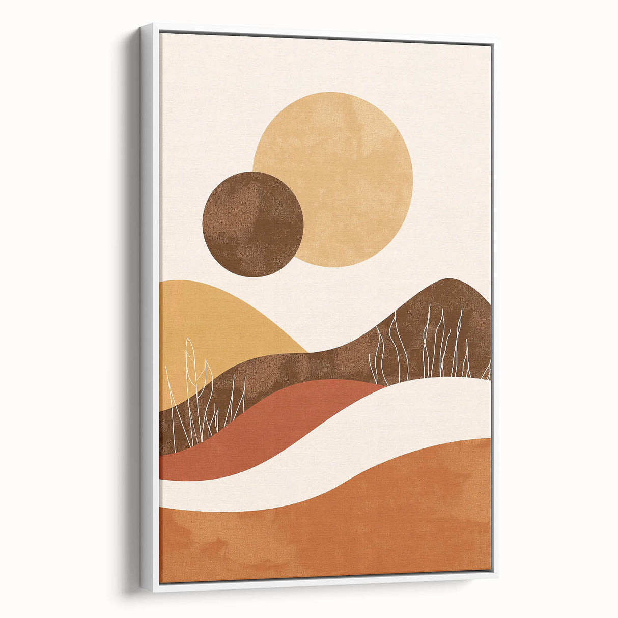 Eclectic Bohemian Wall Art | Artistic Boho Decor Canvas for Warm Interiors