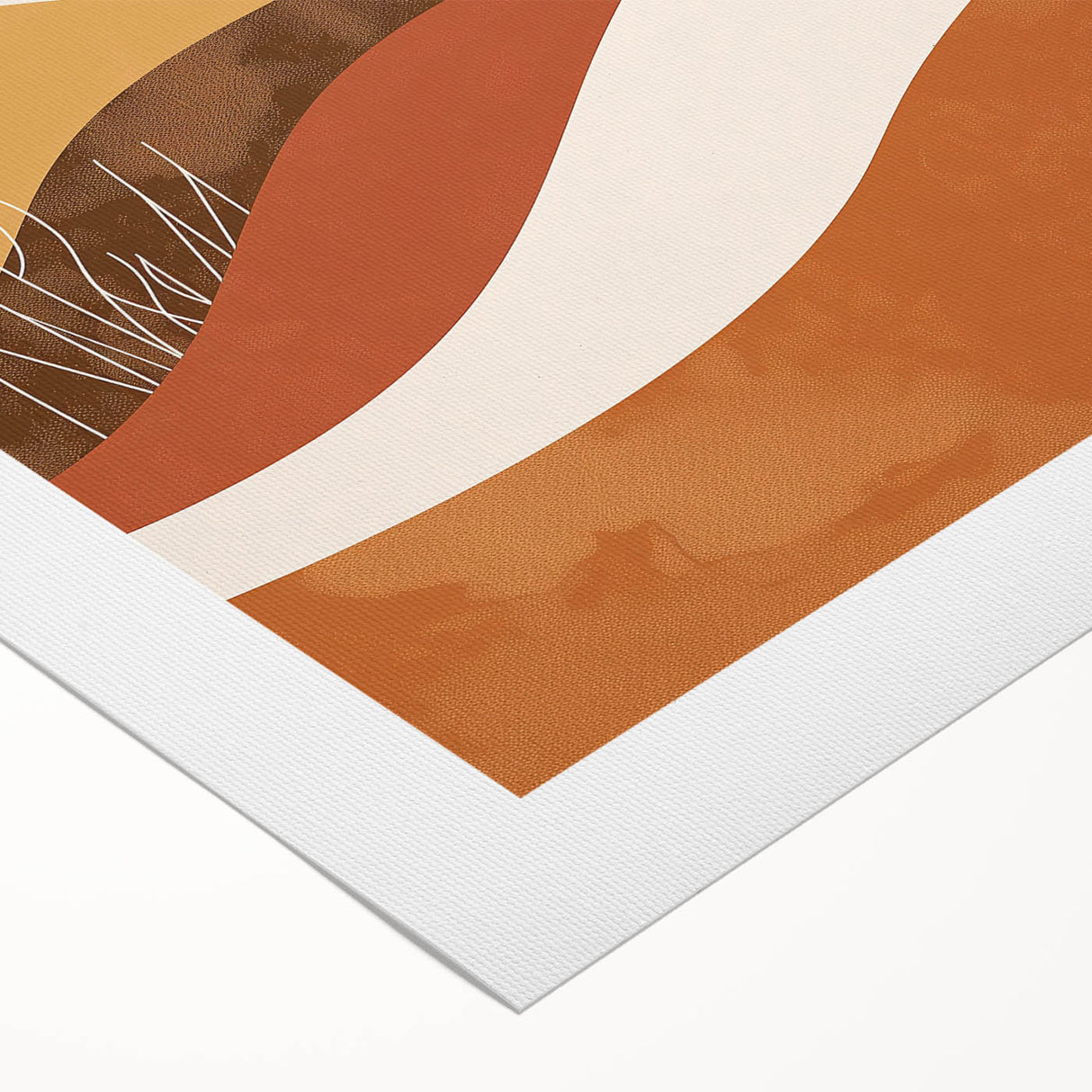 Eclectic Bohemian Wall Art | Artistic Boho Decor Canvas for Warm Interiors