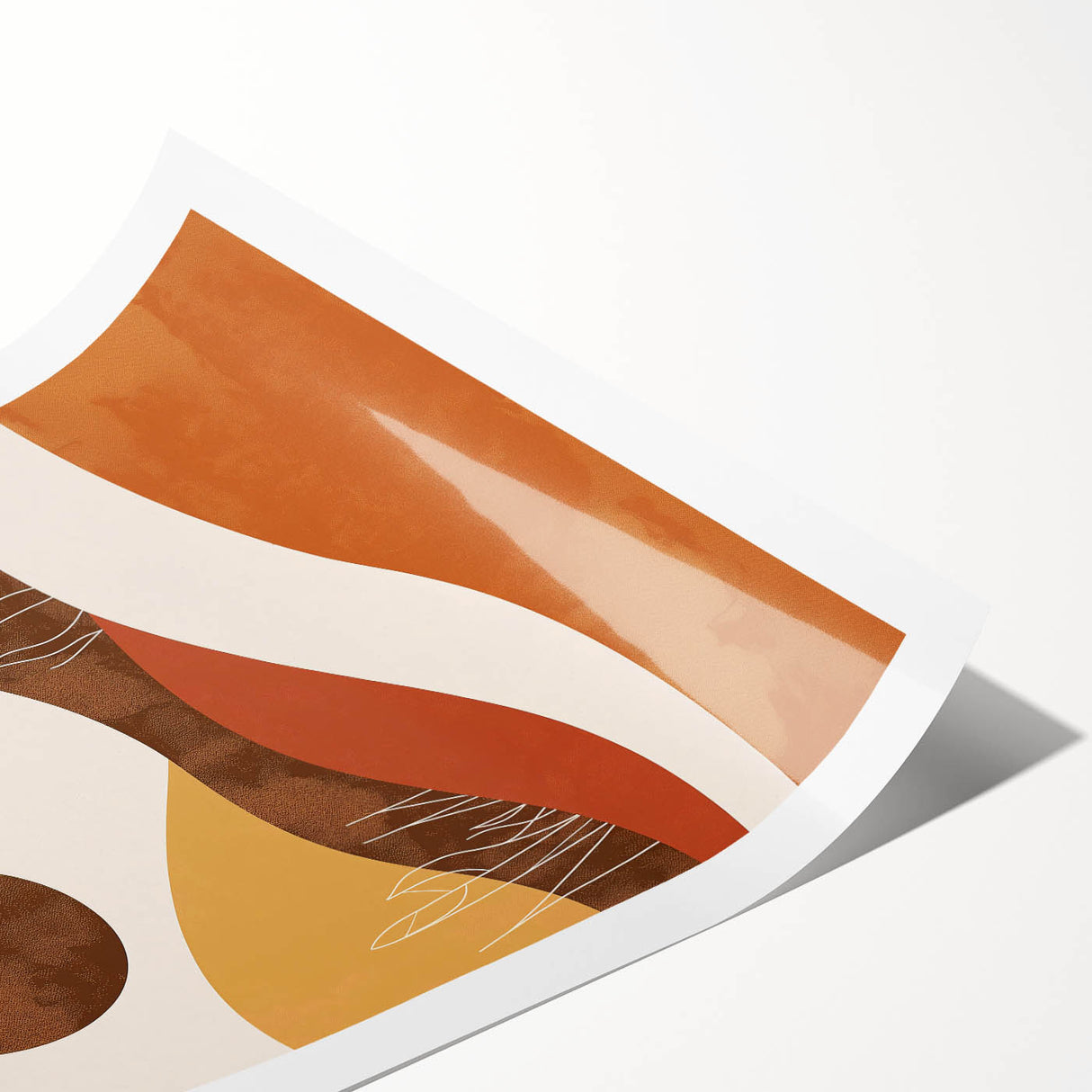 Eclectic Bohemian Wall Art | Artistic Boho Decor Canvas for Warm Interiors