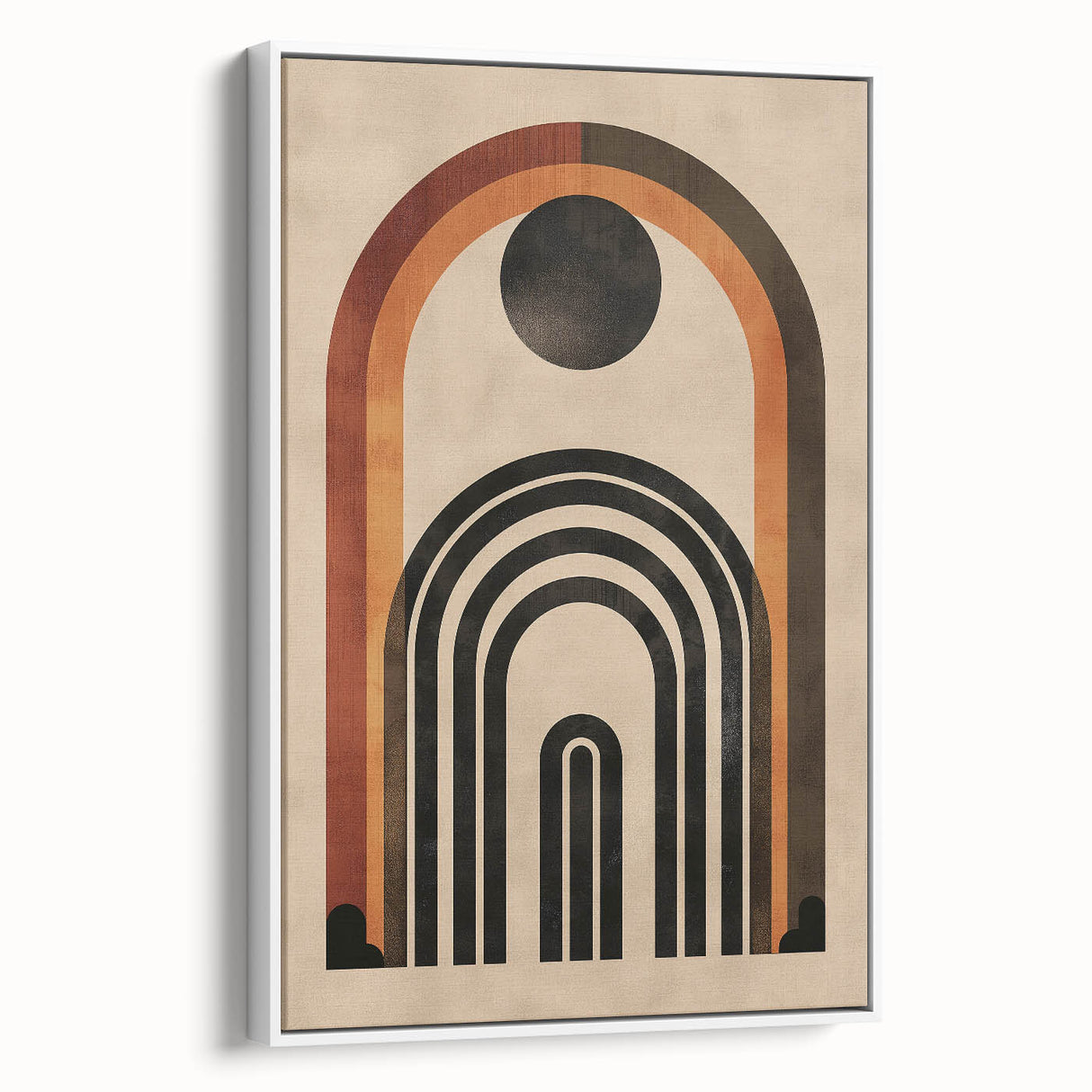 Retro Bohemian Wall Art | Geometric Boho Decor Canvas for Chic Interiors