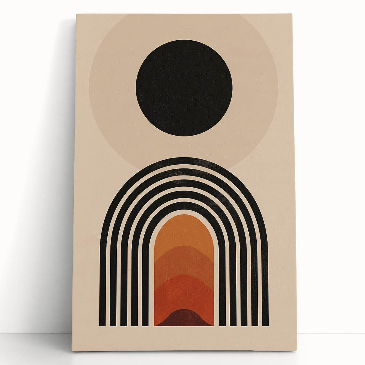 Modern Bohemian Wall Art | Geometric Boho Decor Canvas for Vibrant Spaces