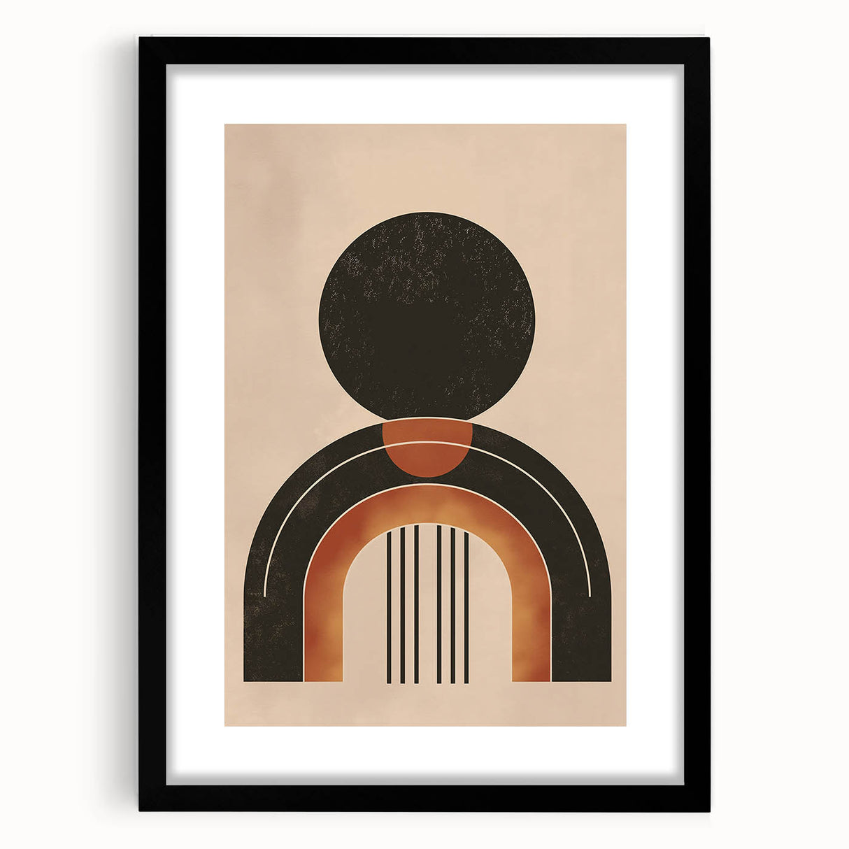 Minimalist Bohemian Wall Art | Geometric Boho Decor Canvas for Modern Homes