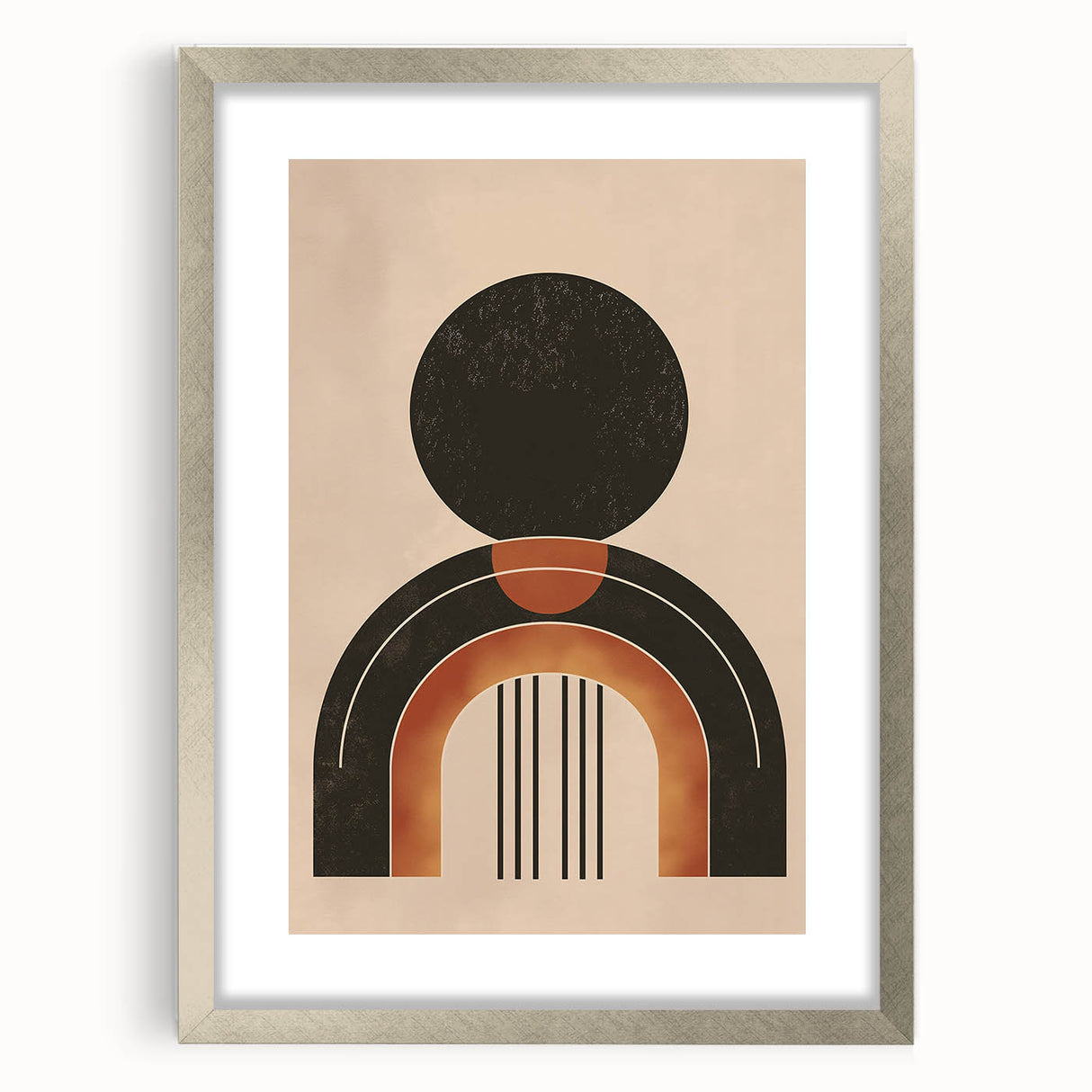 Minimalist Bohemian Wall Art | Geometric Boho Decor Canvas for Modern Homes