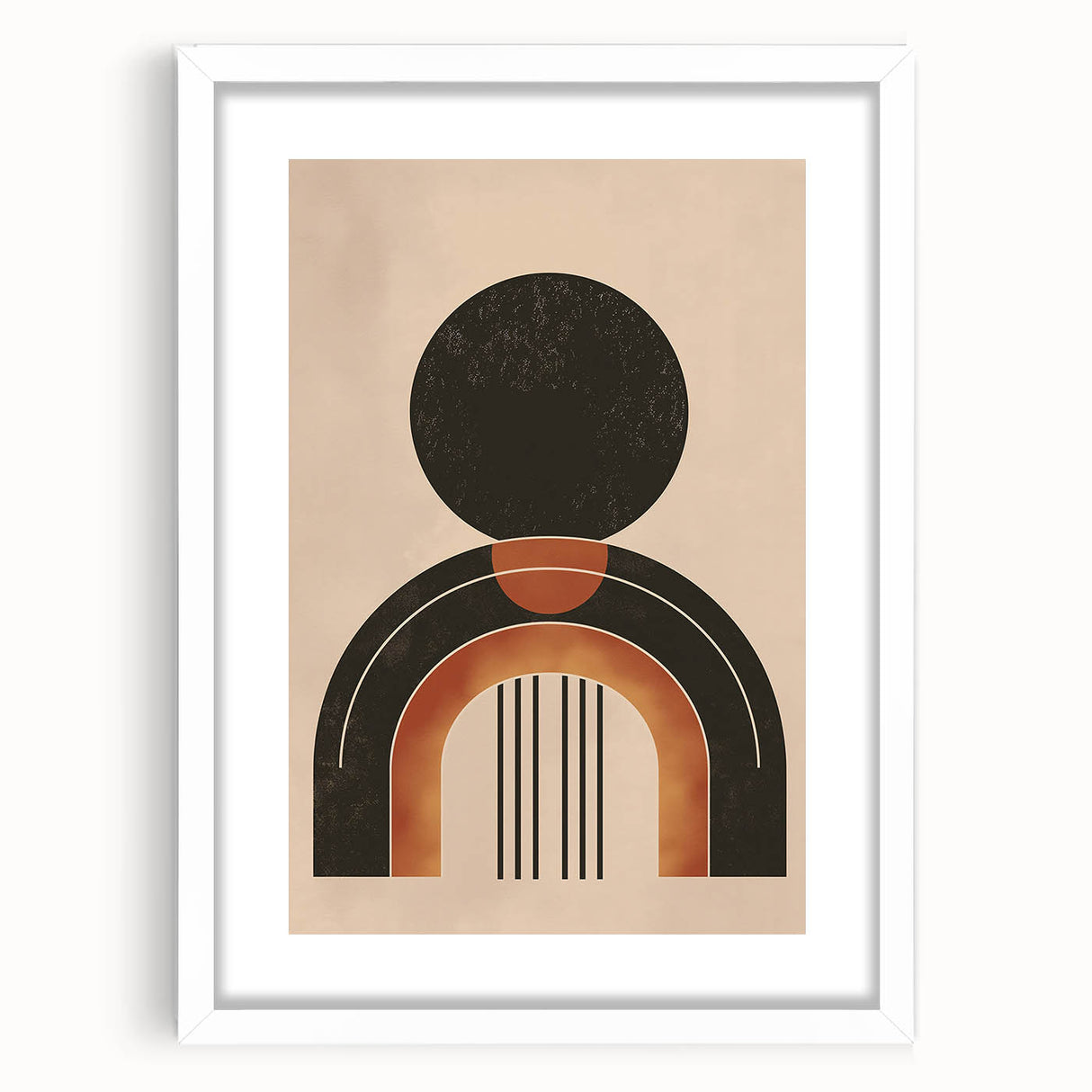 Minimalist Bohemian Wall Art | Geometric Boho Decor Canvas for Modern Homes