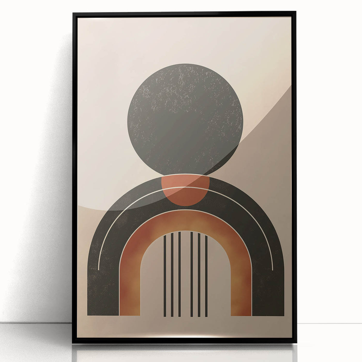 Minimalist Bohemian Wall Art | Geometric Boho Decor Canvas for Modern Homes