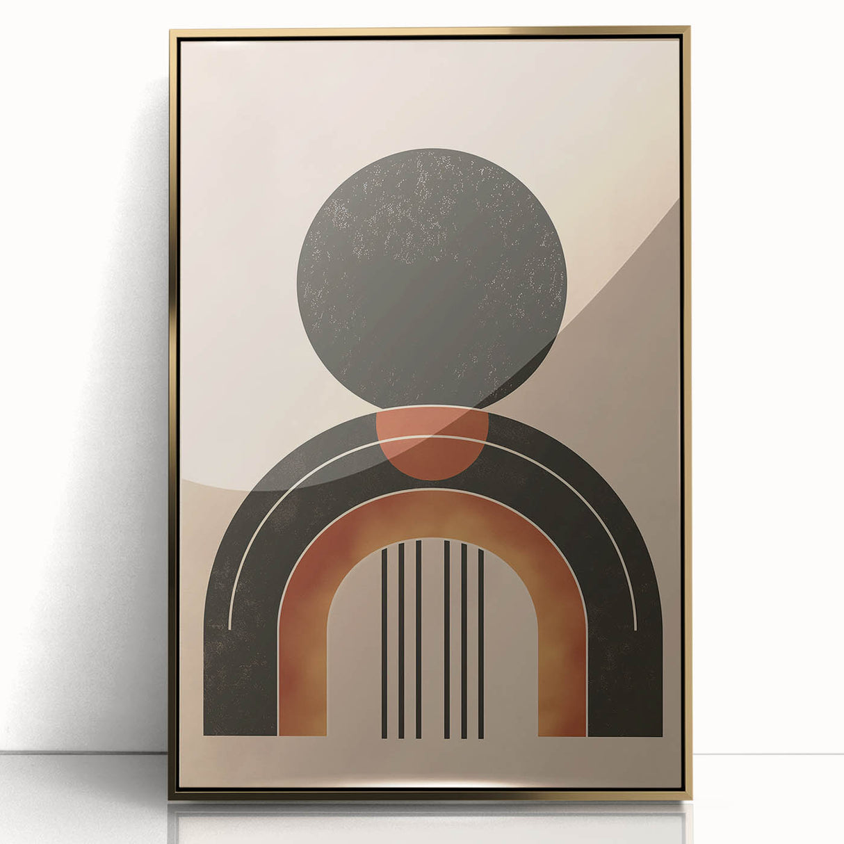 Minimalist Bohemian Wall Art | Geometric Boho Decor Canvas for Modern Homes