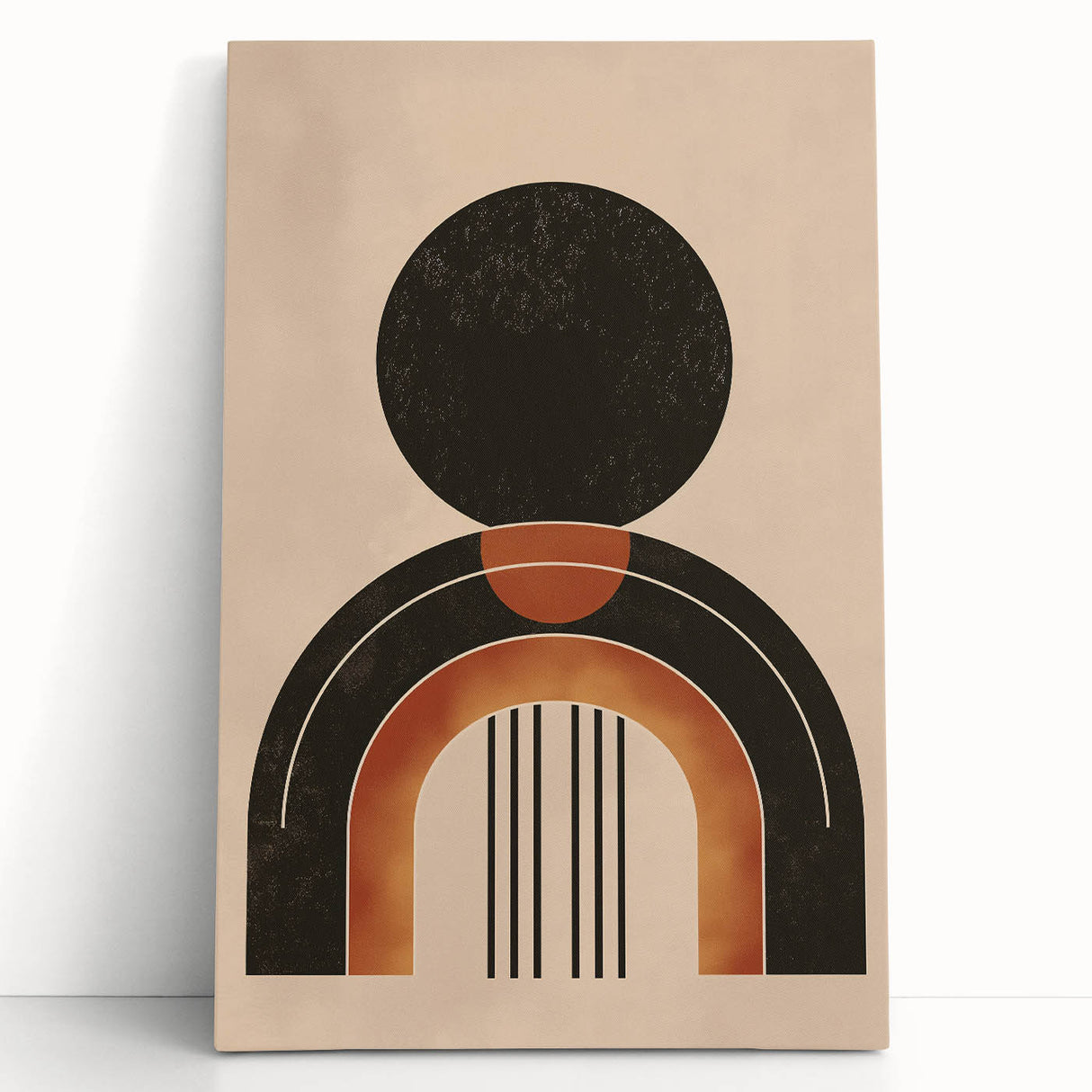 Minimalist Bohemian Wall Art | Geometric Boho Decor Canvas for Modern Homes